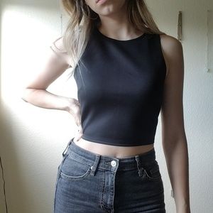 Bailey 44 Black Crop Top